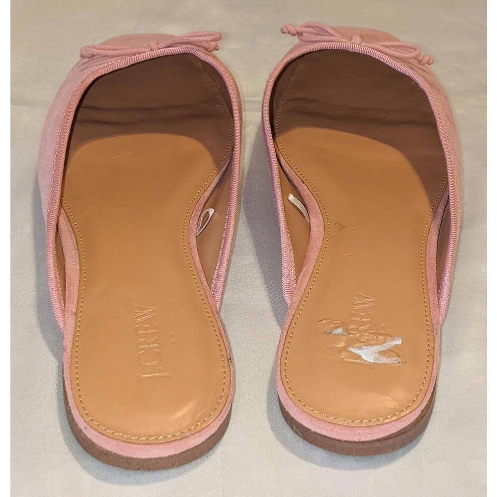J. Crew Pink Suede Backless Ballet Flats - Picture 4 of 9
